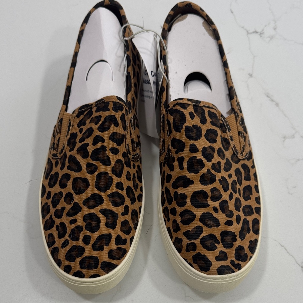 Leopard Print Slip-On Sneakers